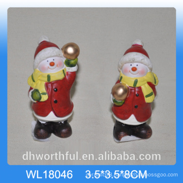 Popular ceramic snowman for christmas decoration